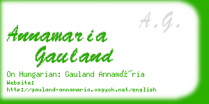 annamaria gauland business card